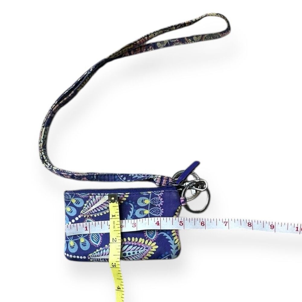 VERA BRADLEY Women’s Multicolor Batik Leaves ID Lanyard Zip Case - Picture 3 of 3